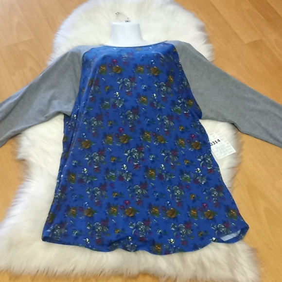 LulaRoe  Floral  Randy Knit Top-#0314 - Picture 10 of 14